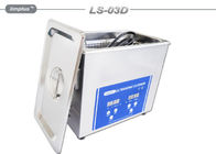líquido de limpeza ultrassônico do TableTop 3L Digitas do poder 120W com controle de tempo de Digitas do calefator