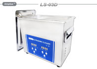 líquido de limpeza ultrassônico superior do banco 3L de aço inoxidável com temporizador de Digitas