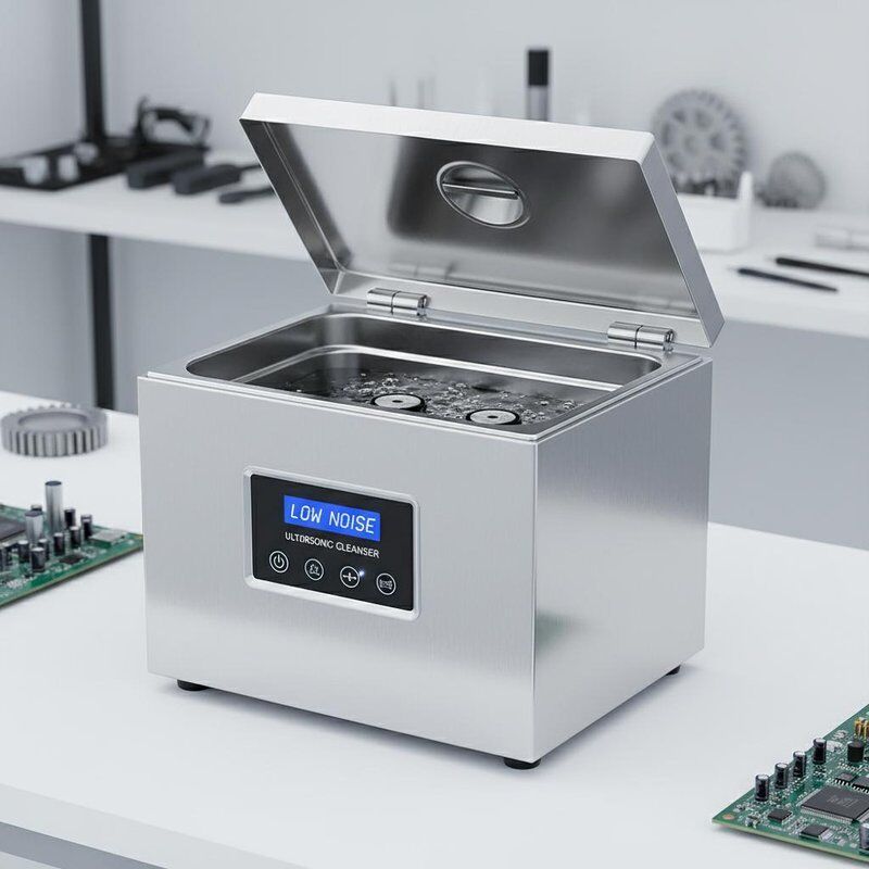 Nível de Ruído Baixo Limpador Ultrassônico de Bancada Incluindo Tanque de Aço Inoxidável Projetado para Limpeza em Várias Indústrias