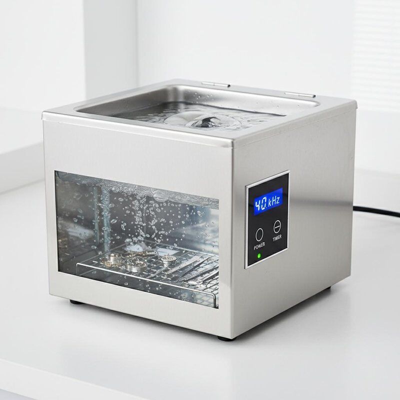Limpador Ultrassônico de Bancada 280x180x200mm Frequência Ultrassônica de 40kHz Proteção de Segurança Projetado para Limpeza de Instrumentos Delicados