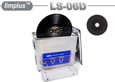 Poder ultrassônico ultrassônico 40khz do litro 180w do líquido de limpeza 6,5 do tampo da mesa do registro de vinil